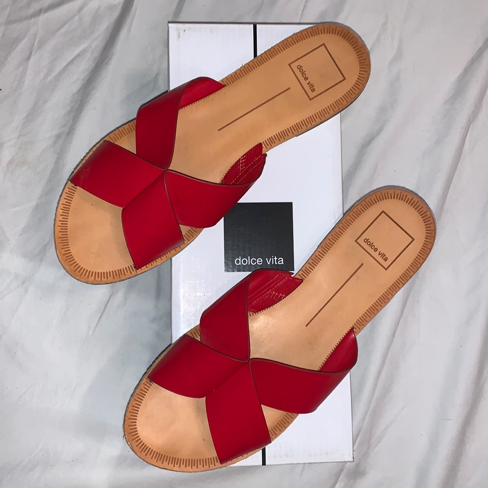 Dolce Vita Camo Sandal Red Stella
